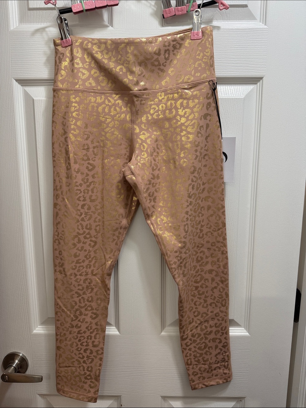 Zyia Active Gold Leopard Light n Tight Hi-Rise 24”, size 6-8